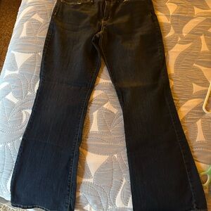 Levi's dark navy boot cut Jeans worn one time